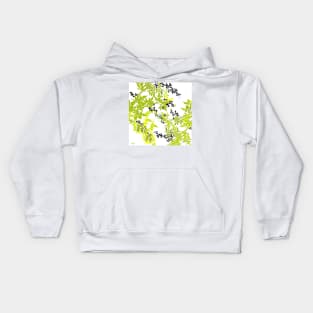 GREEN LEAF SPRING PALM Kids Hoodie